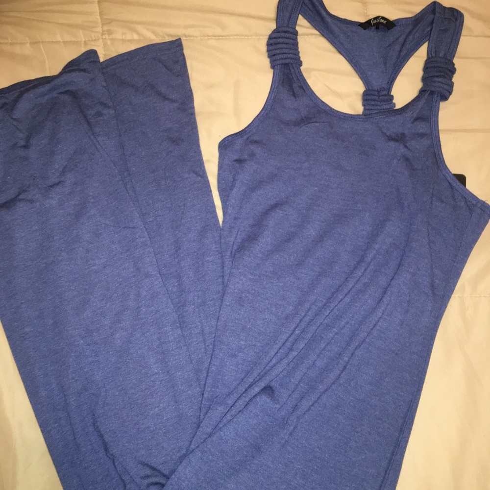 Blue maxi dress
